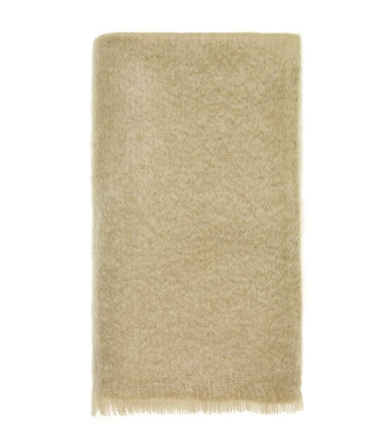 Plaid Mohair Vert D Eau Luxe X Cm