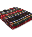 Plaid Pure Laine Écossais Black Stewart 150 X 183 cm