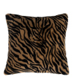 Coussin Fausse Fourrure Luxe Tigre - 50 x 50 cm