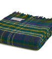 Plaid Pure Laine Écossais Vert Forest 150 X 183 cm